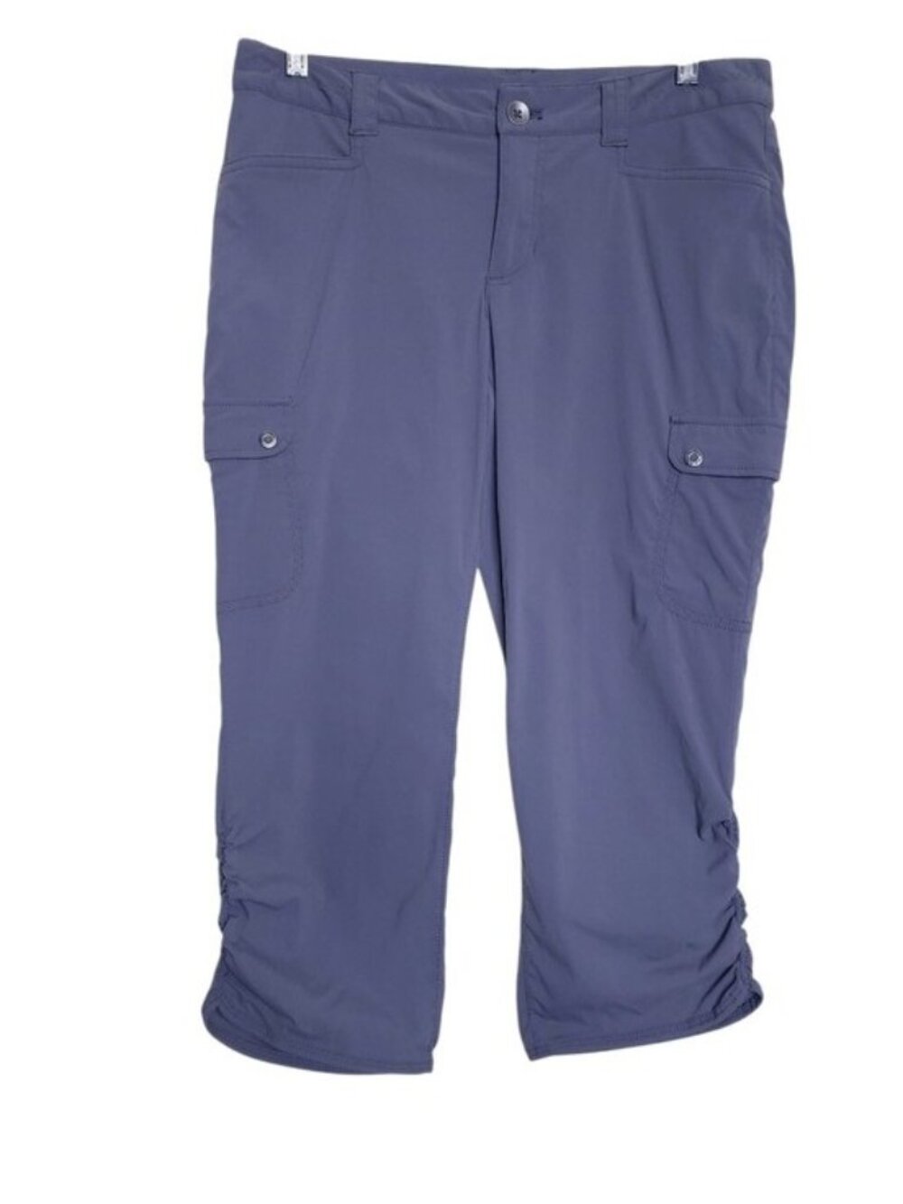 Eddie Bauer Gray Cinched Hem Capri Outdoor Cargo Hiking Pants Women's Size 6